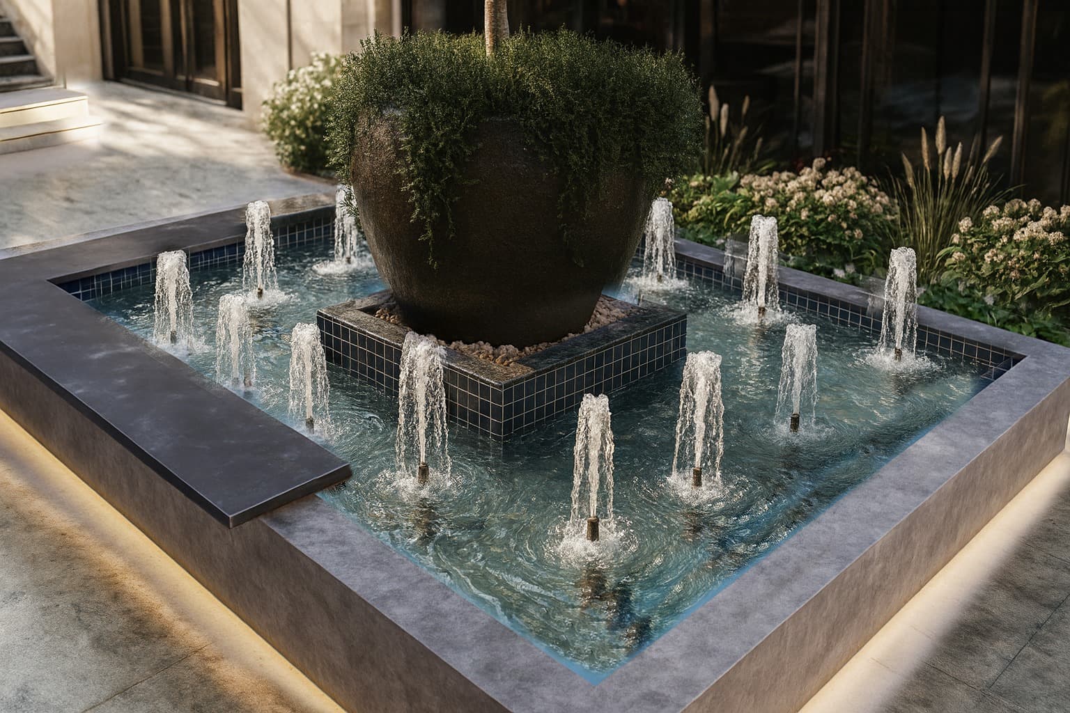 Courtyards & Water Features